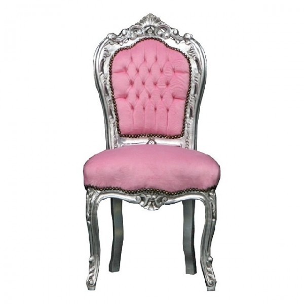 Casa Padrino baroque Dîner président Rose / Argent - Meubles