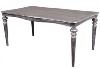 Casa Padrino table à manger baroque Argent Anthracite télescopique 180-230 cm - Table