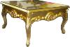Casa Padrino table basse baroque Or 80 x 80 cm - table basse - Meubles baroque