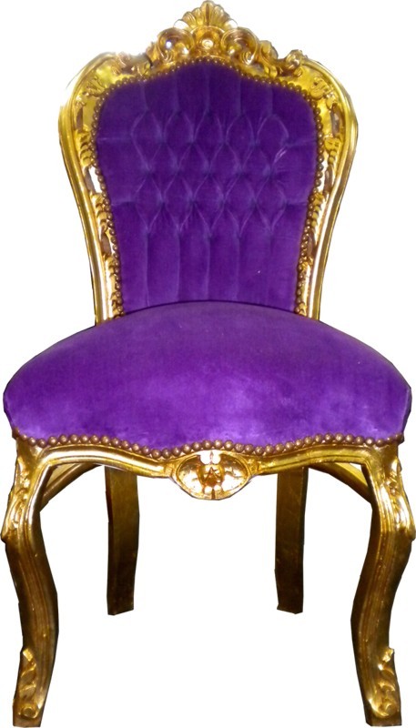 Casa Padrino baroque Dîner président Violet / Gold - des meubles de style antique