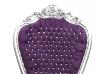 Casa Padrino trône baroque Majestic Violet / Argent Bling Bling strass - chaise géante chaise