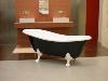 Luxe Pavillon Bain Art Nouveau Roma Noir / Blanc / Blanc 1470mm - baroque antique salle de bains