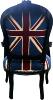 Casa Padrino chaise baroque salon Union Jack Conception / Noir