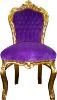 Casa Padrino baroque Dîner président Violet / Gold - des meubles de style antique