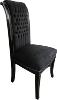 Casa Padrino baroque chaise haute pour table arrière noir / noir - Meubles de haute Fauteuil